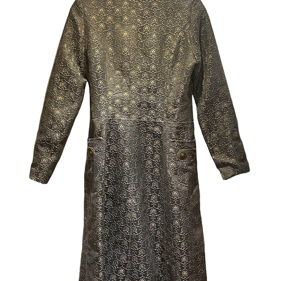 Y2K Vintage THE PEOPLE HAVE SPOKEN Steampunk Brocade Waistcoat Coat 90s Y2K S - Picture 8 of 16